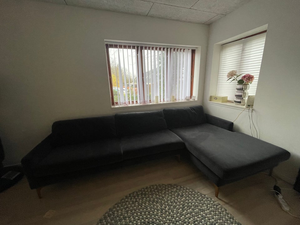 Sofa, ruskind, 4 pers.