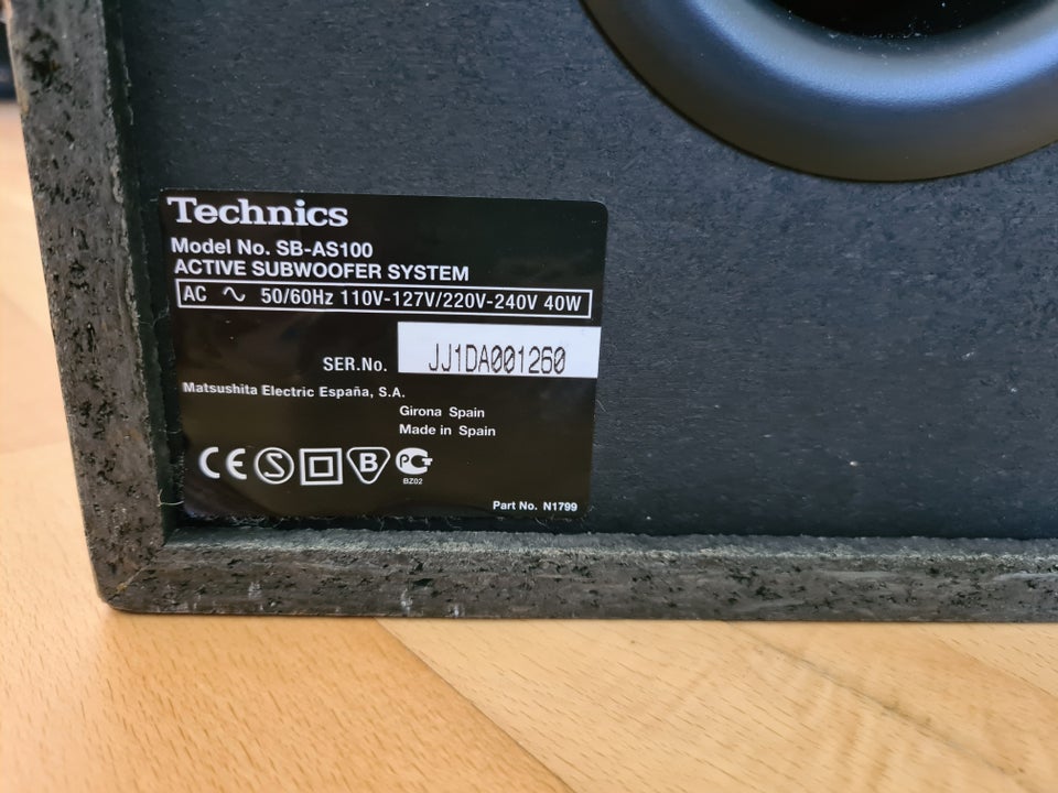 Højttaler Technics SB-AS 100