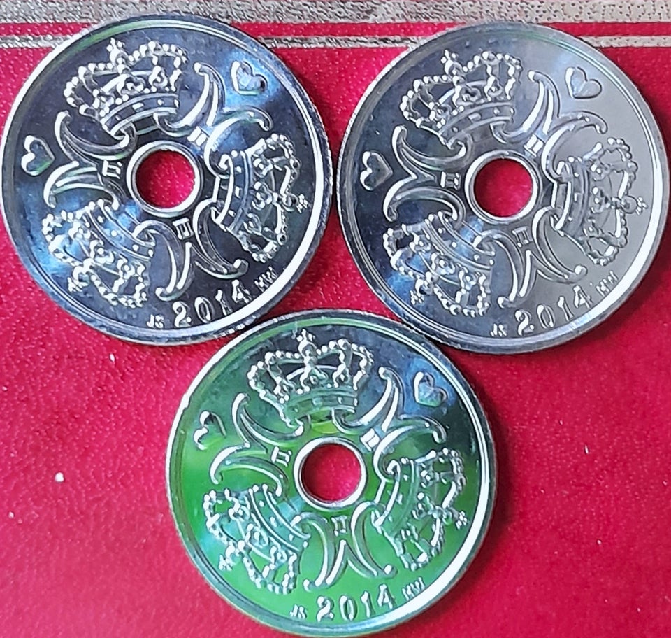 Danmark, mønter, 5.00DKK x 3