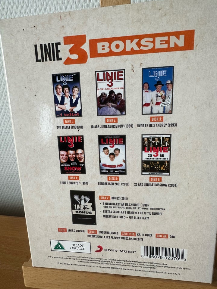 Linie 3 boksen, DVD, stand-up