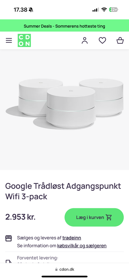 Google mesh netværk sælges