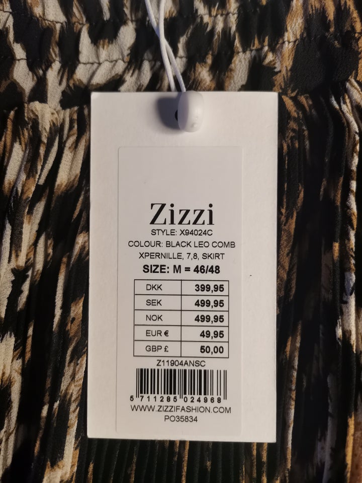 Leopard nederdel, str. 46, Zizzi