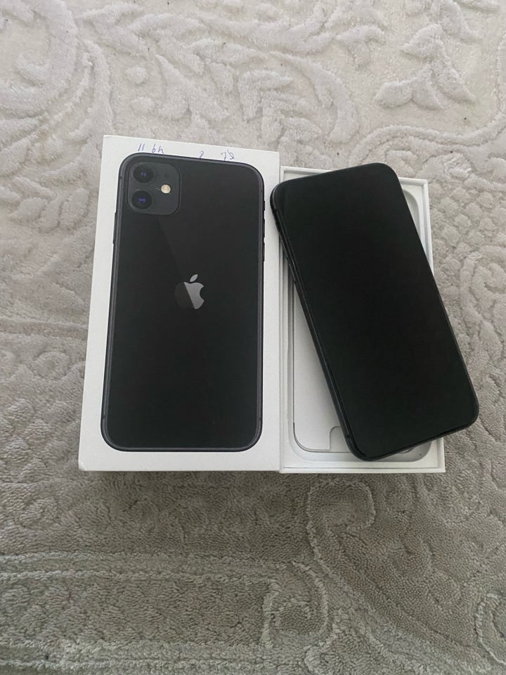 iPhone 11, 128 GB, sort