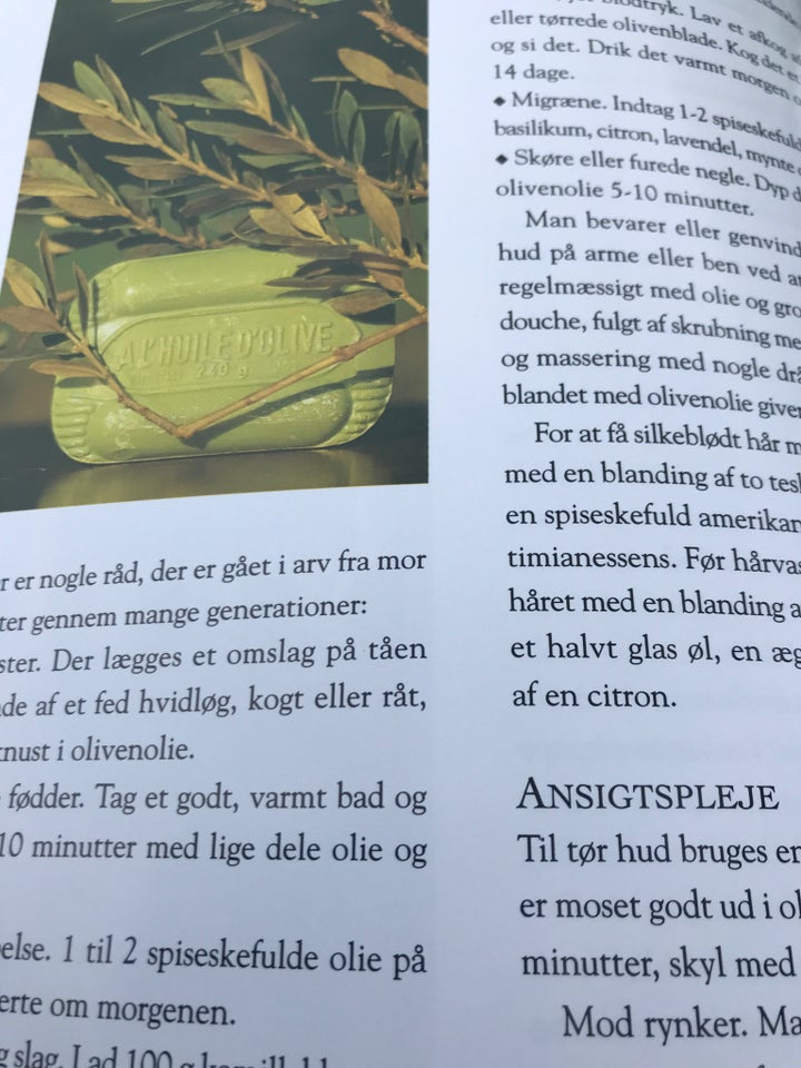 Oliven. Træet frugten og olien,