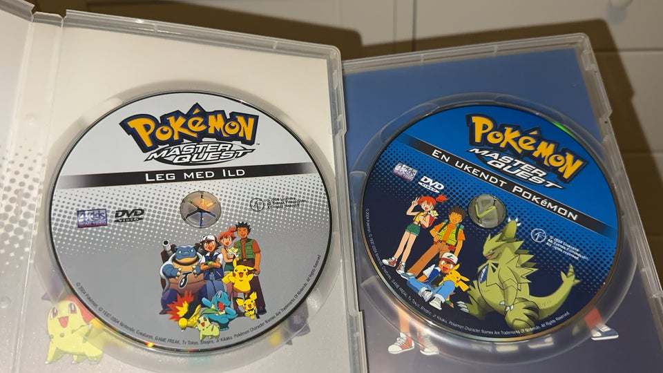 Pokemon film + kort, DVD, tegnefilm