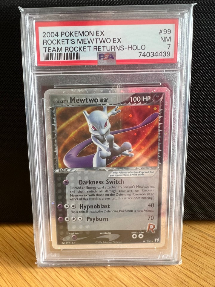 Mewtwo psa 7 Pokemon kortspil