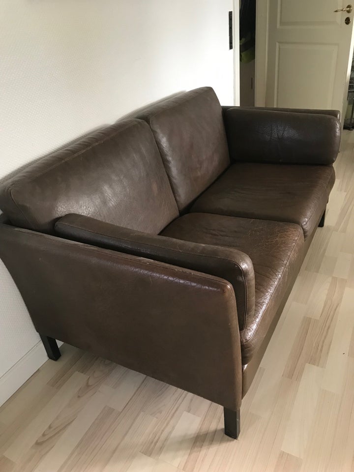 Sofa, læder, 2 pers.