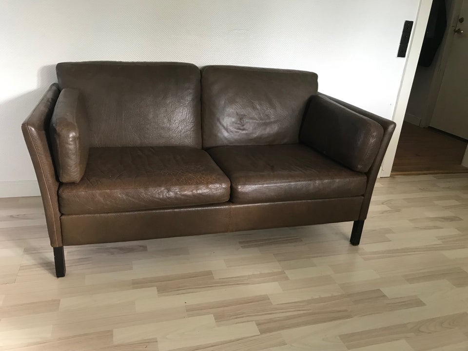 Sofa, læder, 2 pers.