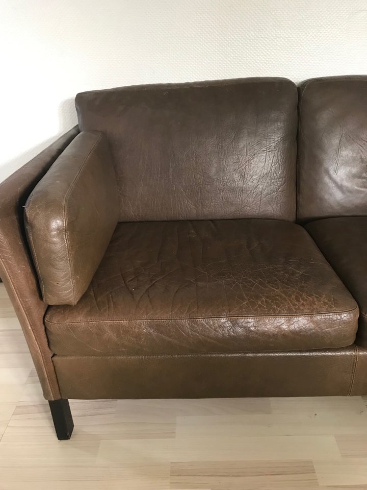 Sofa, læder, 2 pers.