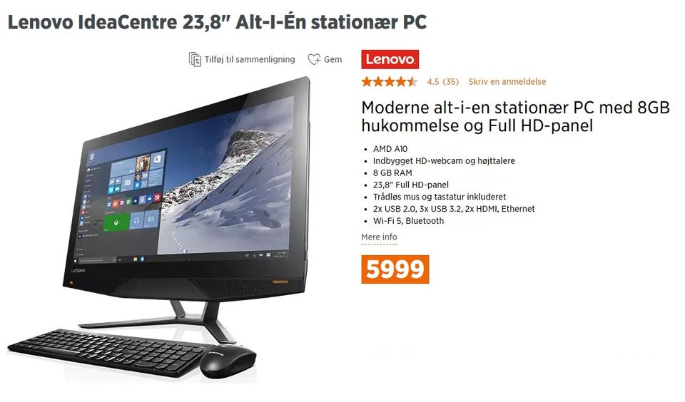 Lenovo, IdeaCentre All-in-One