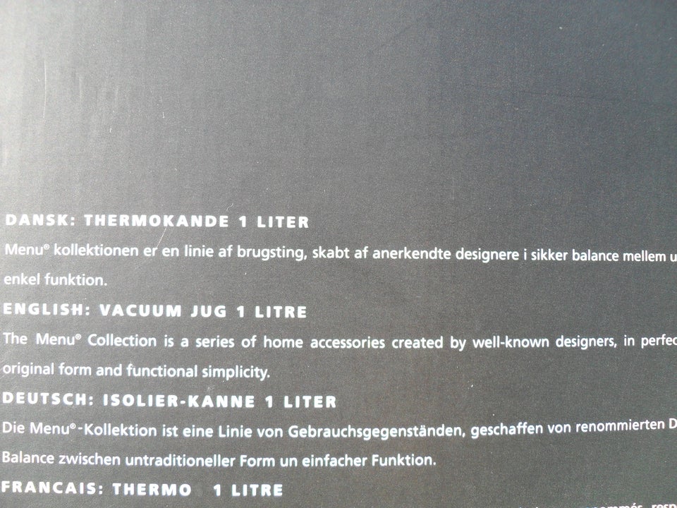 TERMOKANDE MENU