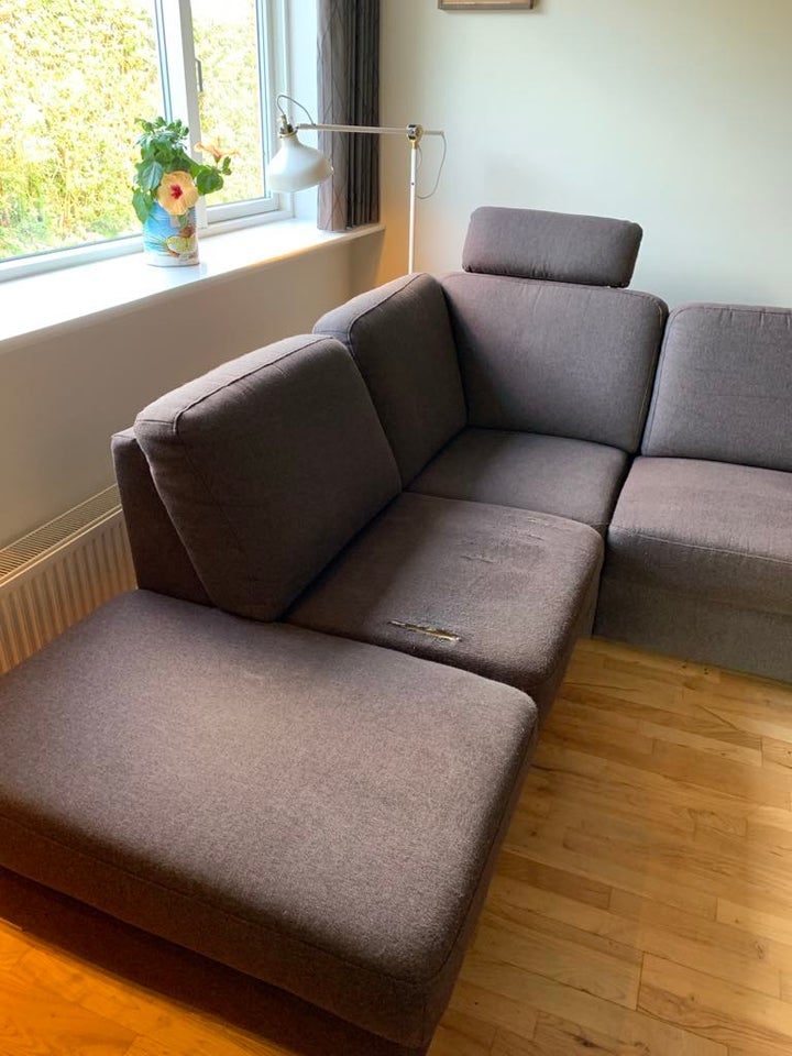 Hjørnesofa stof 5 pers