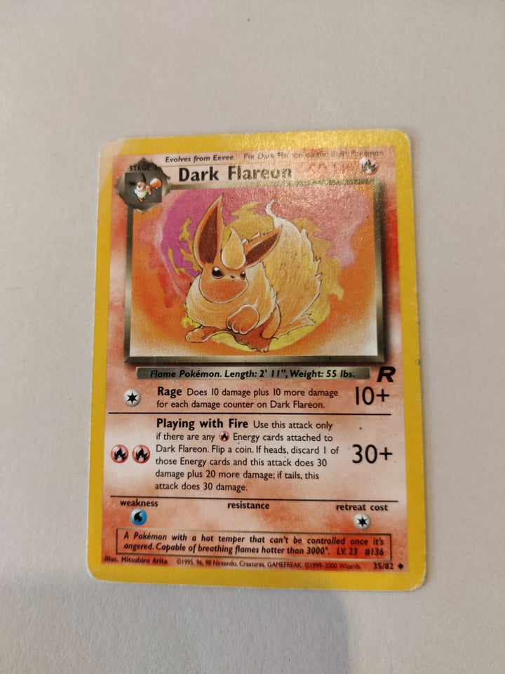 Dark flareon kort, Pokemon