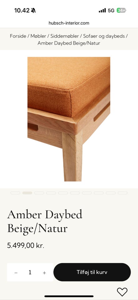 Amber Daybed fra Hübsch i eg Hübsch