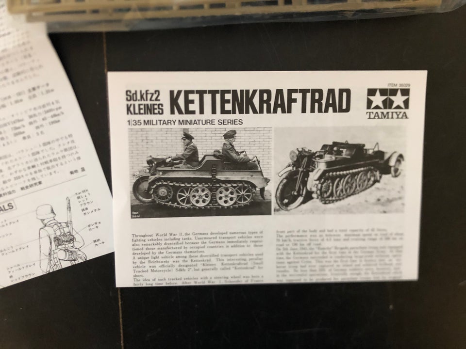 Byggesæt, Tamiya Sd.Kfz2 Kleines