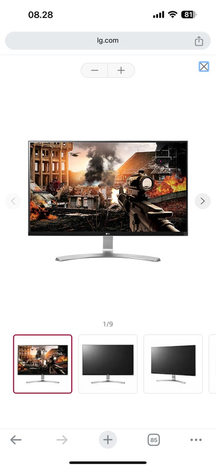 LG, LG 27'' UHD 4K IPS Monitor.