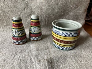 Keramik Salt og peber bøsse Tysk