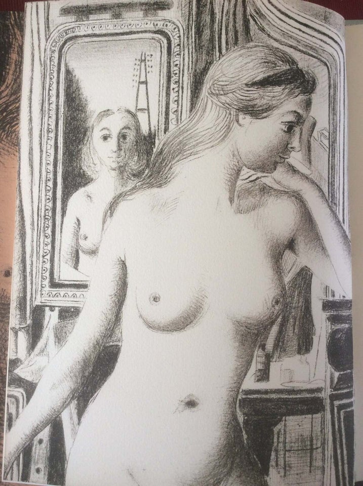 Litografi Paul Delvaux  motiv: