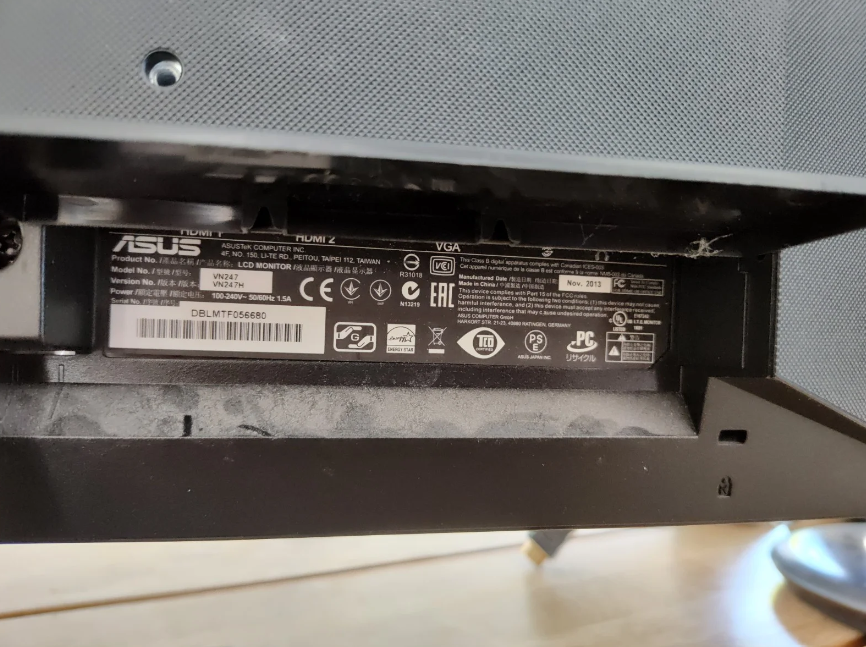 Asus, VN247, 24 tommer