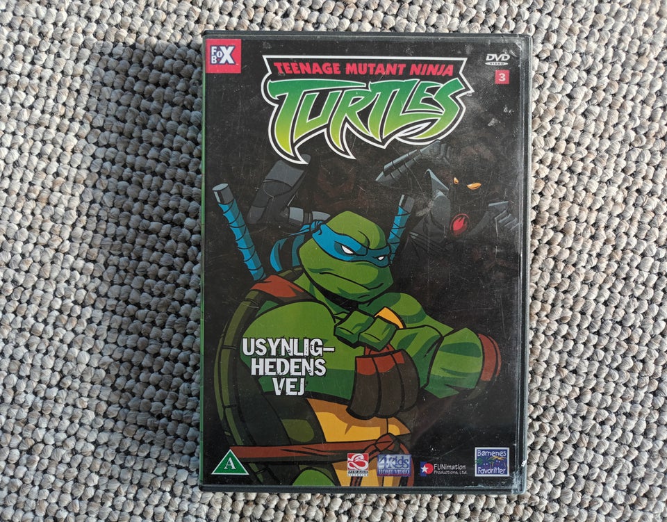 Turtles 3, DVD, tegnefilm