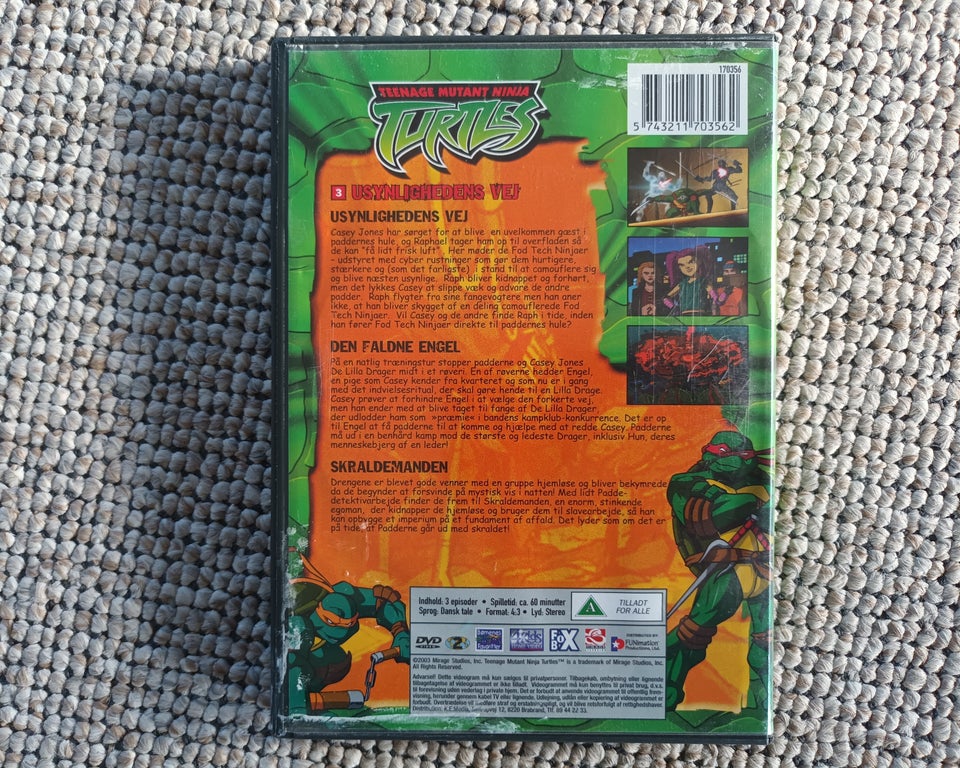 Turtles 3, DVD, tegnefilm