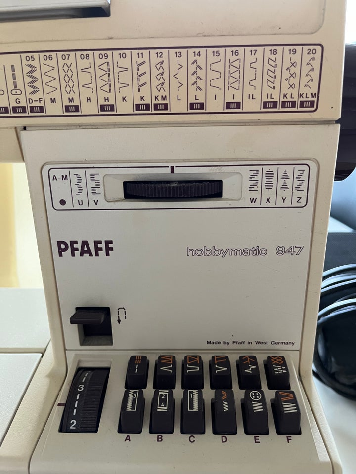 Symaskine, Pfaff hobbymatic 947