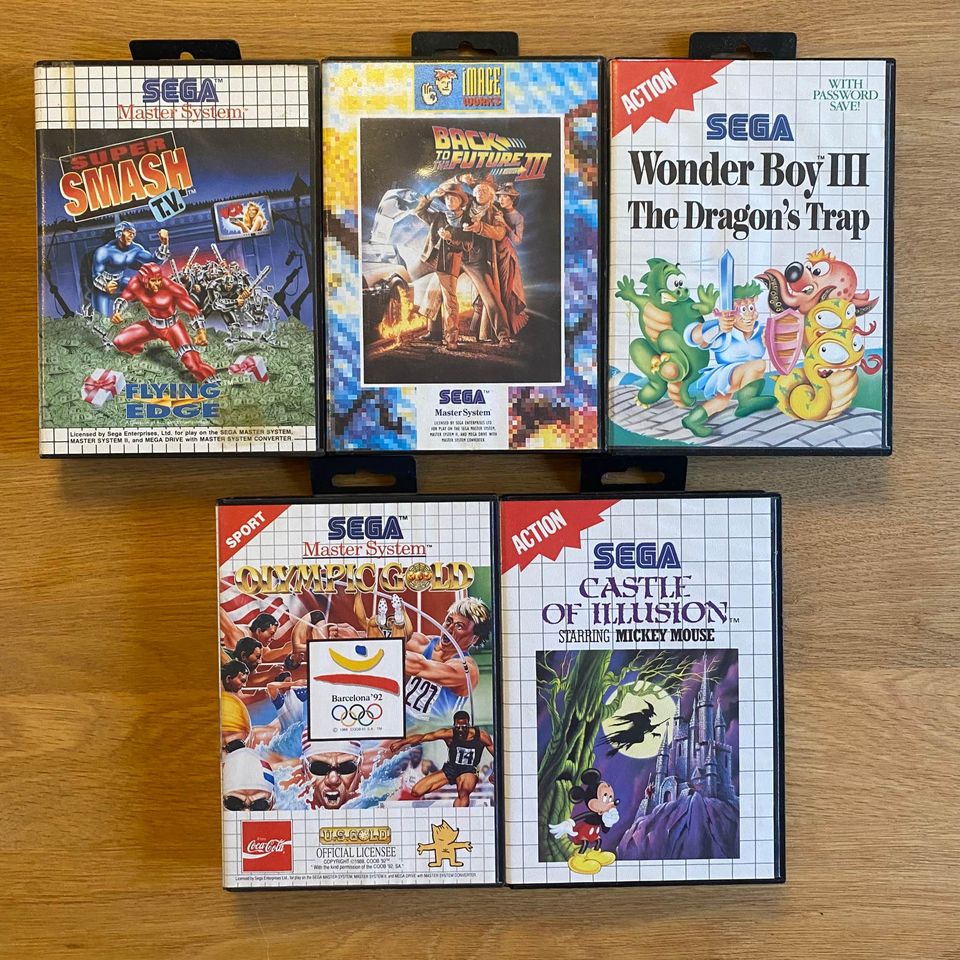 Spil til Sega Master System Sega