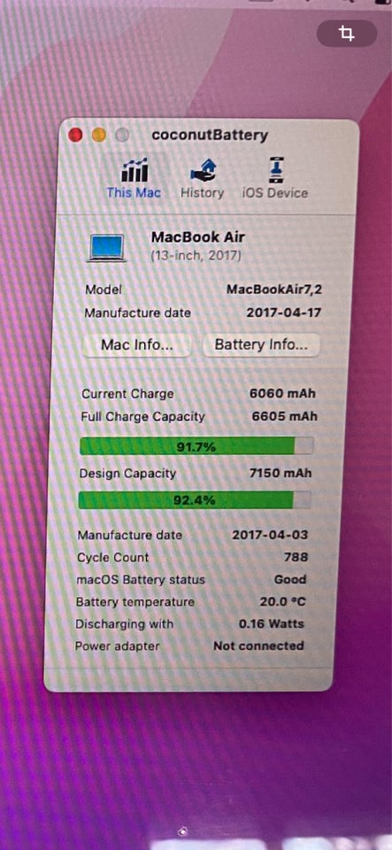 MacBook Air, A1466, 13”