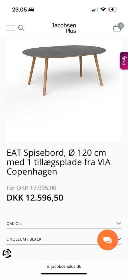 Spisebord, Ben af massiv egetræ og