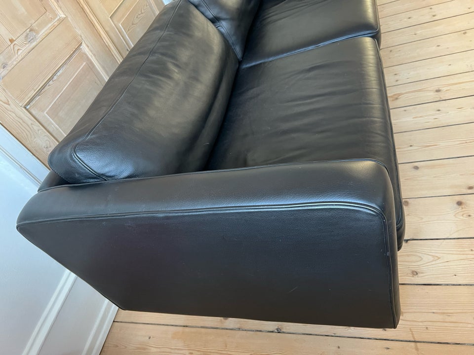 Sofa, læder, 3 pers.