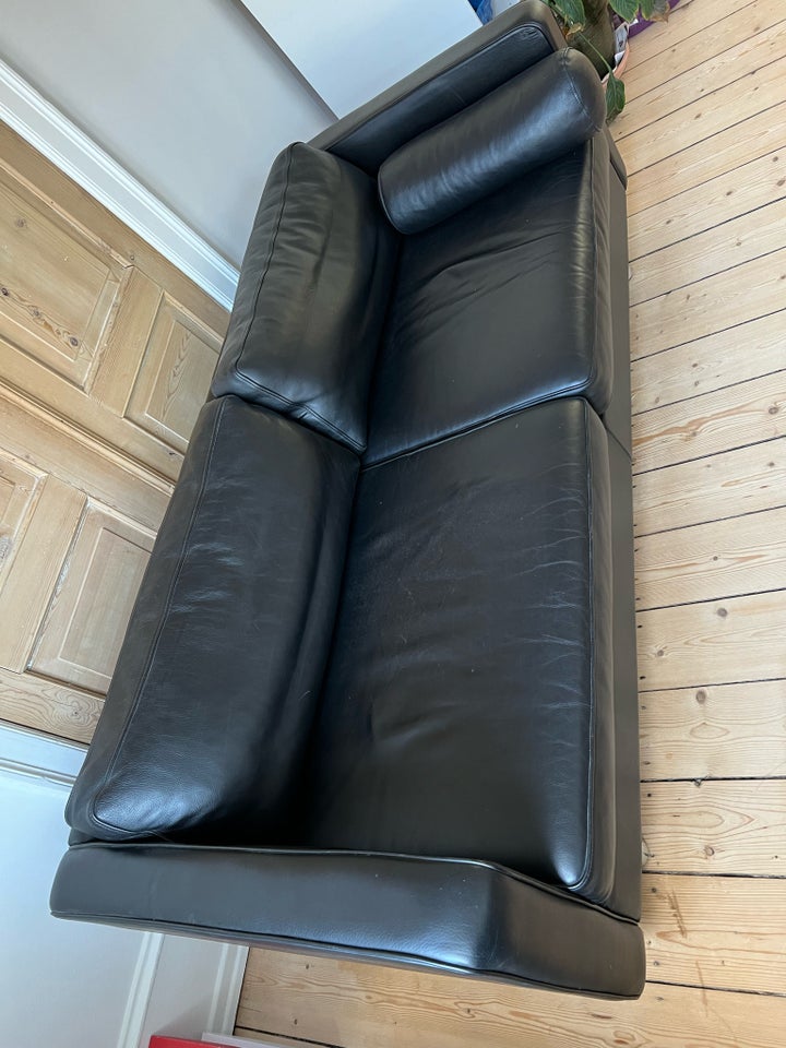 Sofa, læder, 3 pers.