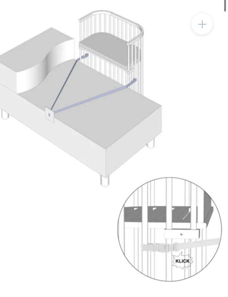 Højseng, Boxspring Bedside Crib