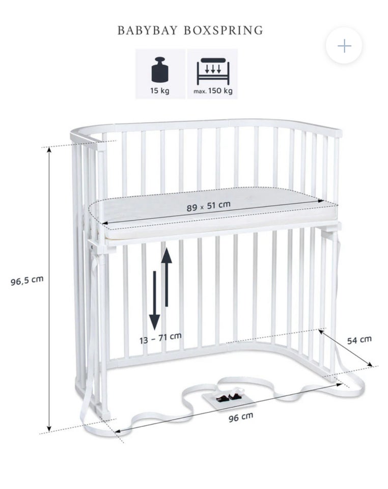 Højseng, Boxspring Bedside Crib