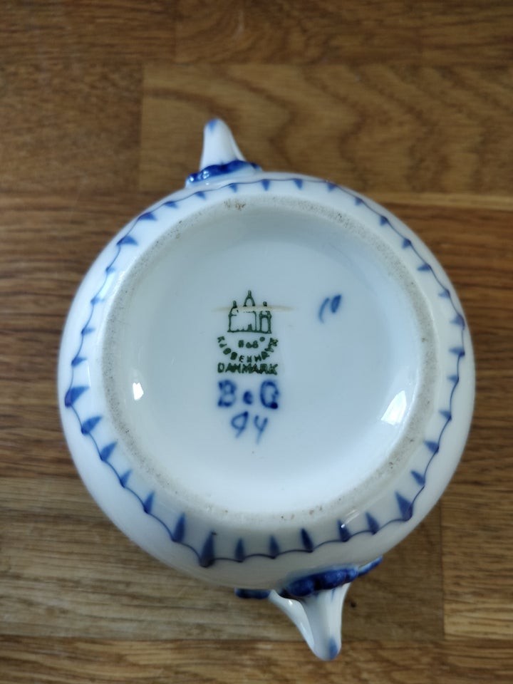 Porcelæn Sukkerskål med låg