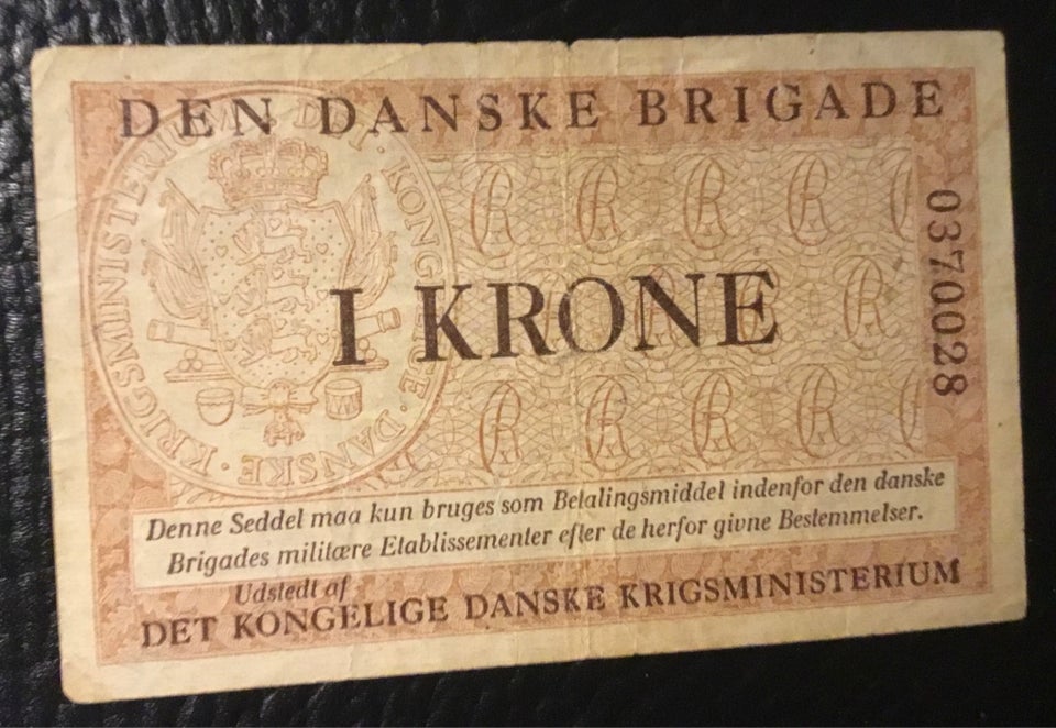 Militær, 1 Krone Den Danske Brigade