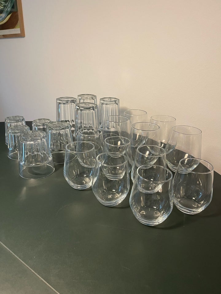 Glas, Drikkeglas i forskellige