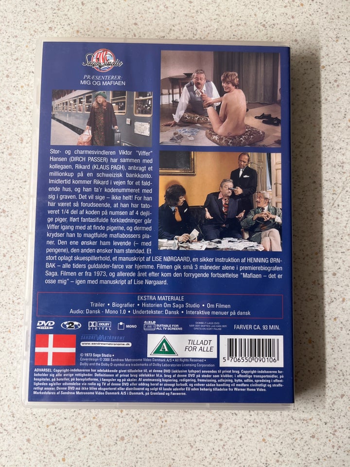 Mig og mafiaen, DVD, komedie