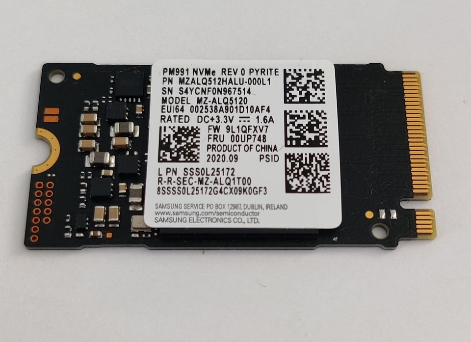 Samsung PM991a M2 2242 NVME 512