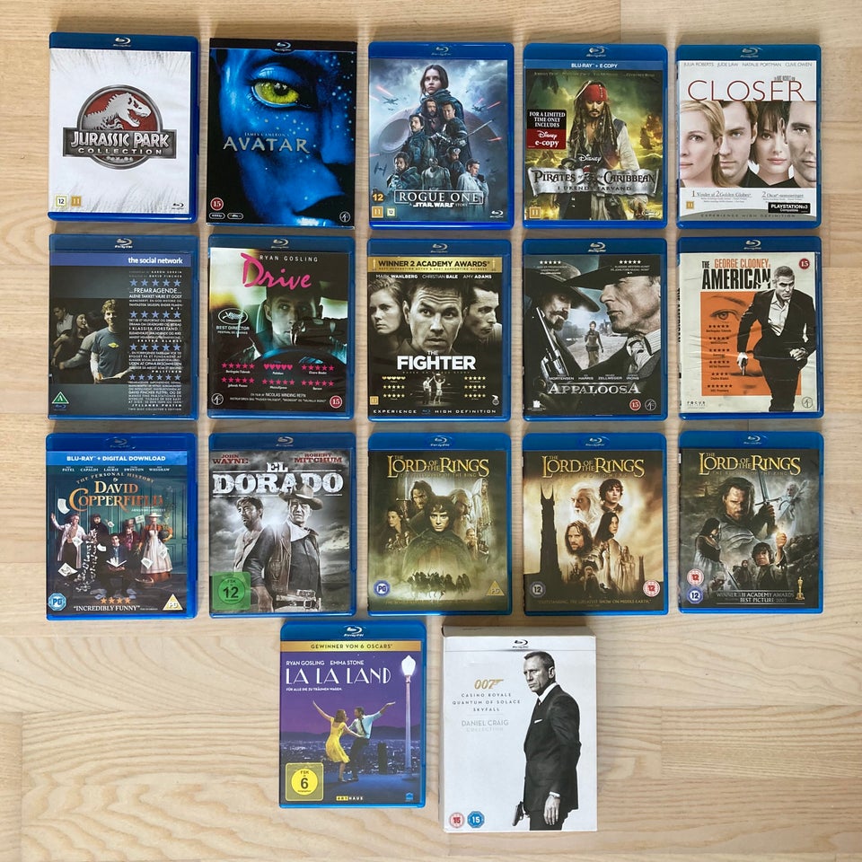 Diverse Film Sælges, Blu-ray,