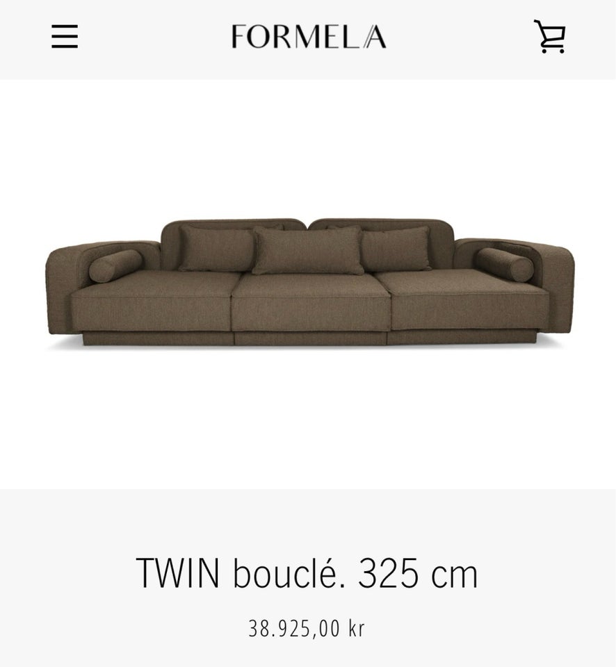 Sofa, andet materiale, 4 pers.