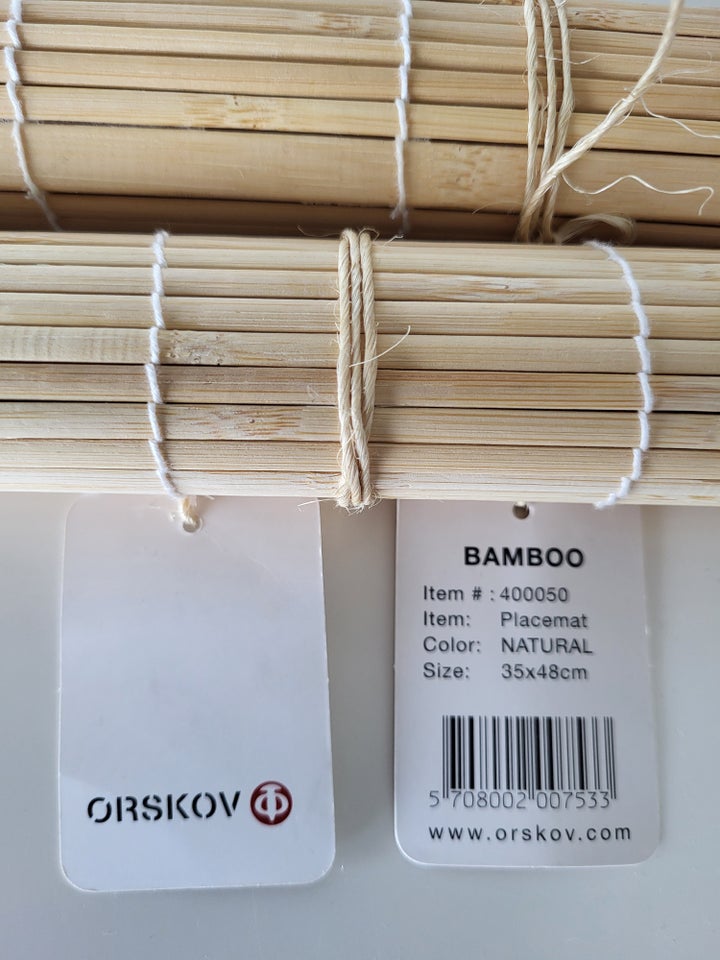 Dækkeservietter, Bamboo