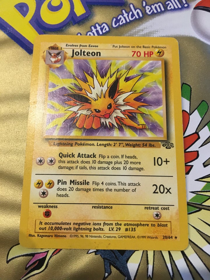 Jolteon 1 st addition, kortspil