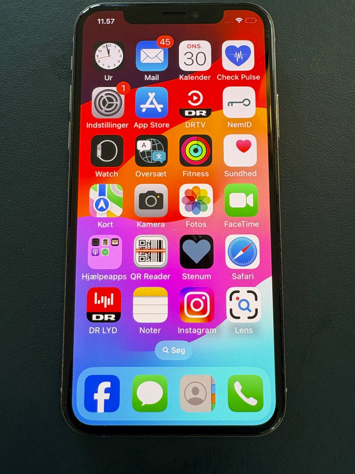 iPhone XS, 64 GB, hvid