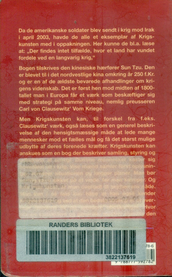 Krigskunsten Sun Tzu emne: