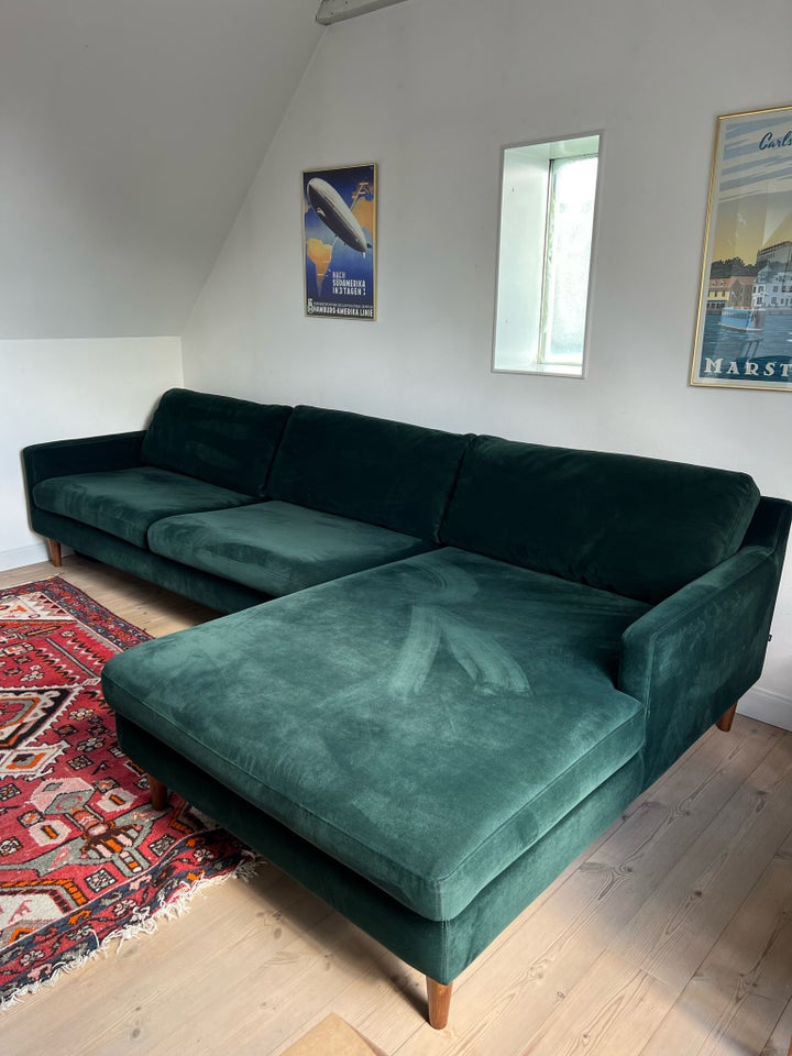 Sofa, velour, 3 pers.