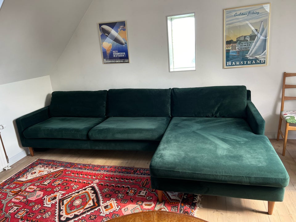 Sofa, velour, 3 pers.