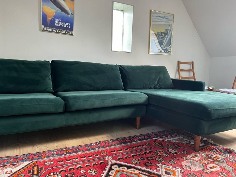 Sofa, velour, 3 pers.