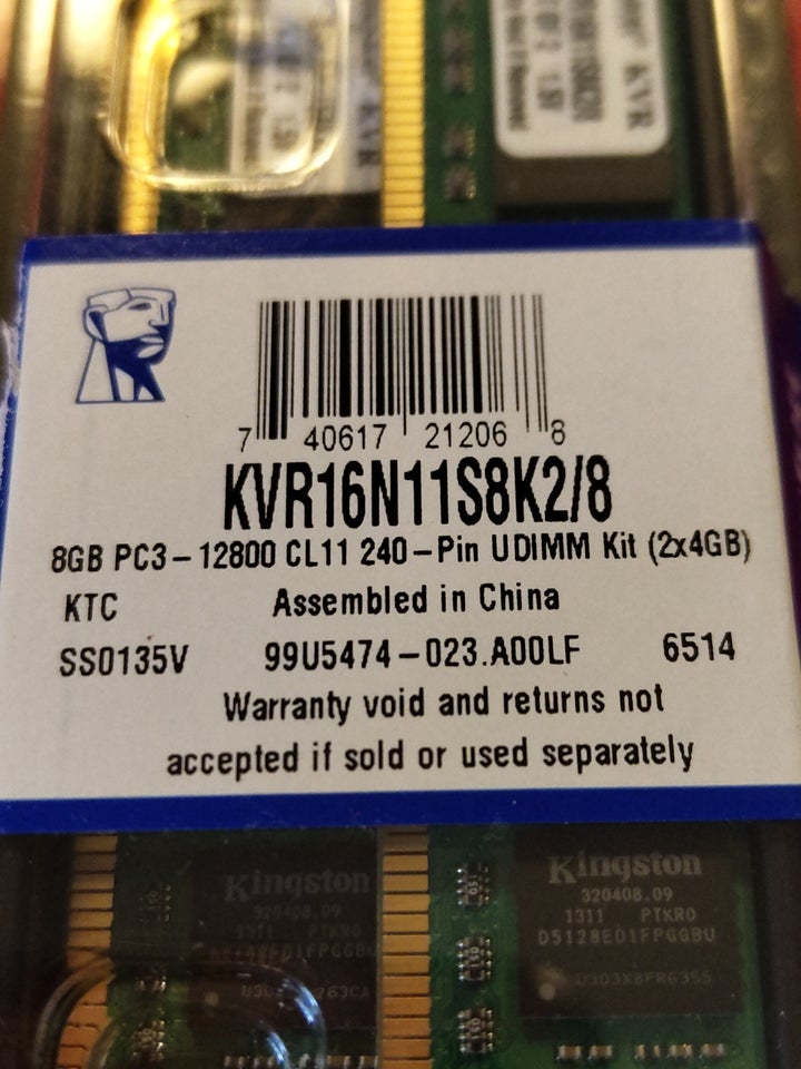 Kingston 8 Gb DDR3 SDRAM