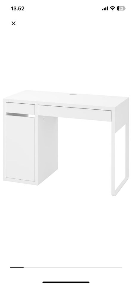 Skrivebord Ikea - Micke b: 105 d: