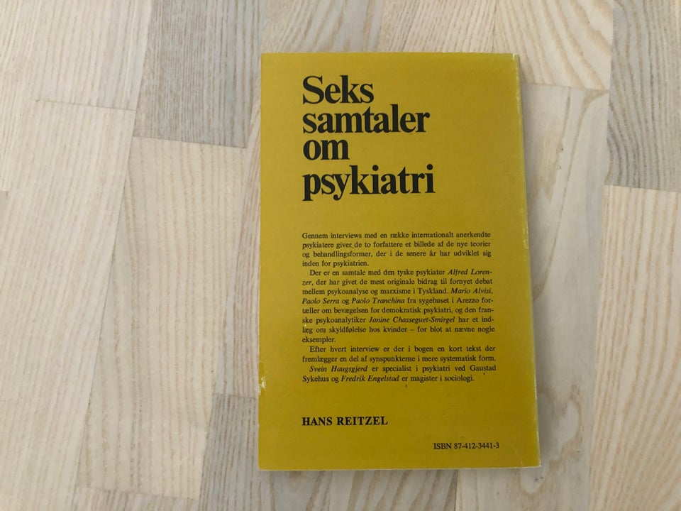 Seks samtaler om psykiatri, Svein